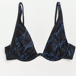 SWIXXZ Blue Thunder Underwire Triangle Bikini Top